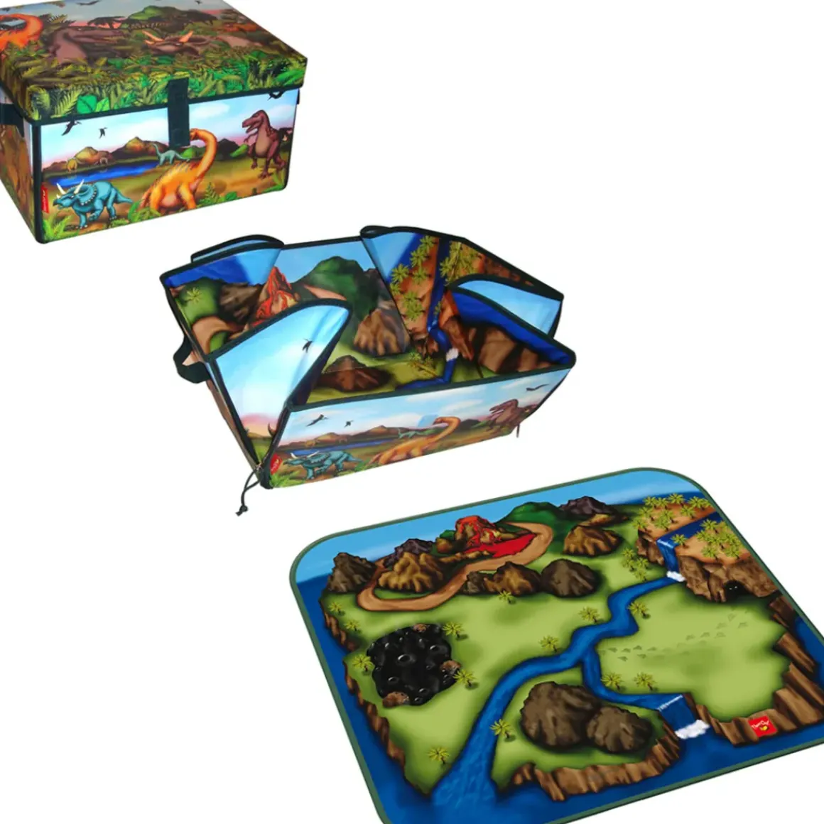 Dinosaur Zip Bin and Playmat