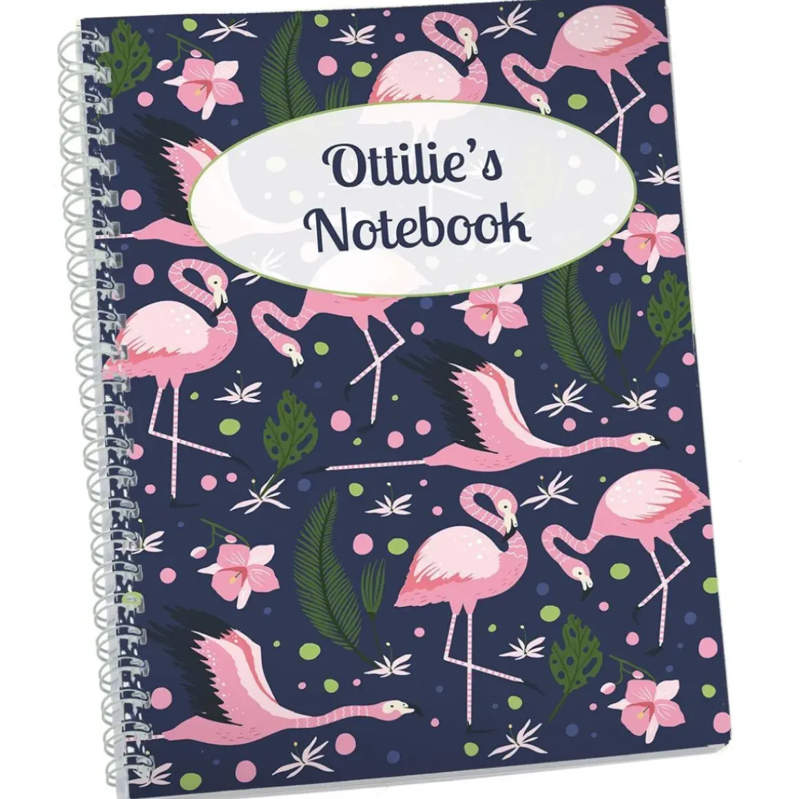 Flamingos Personalised Notebook