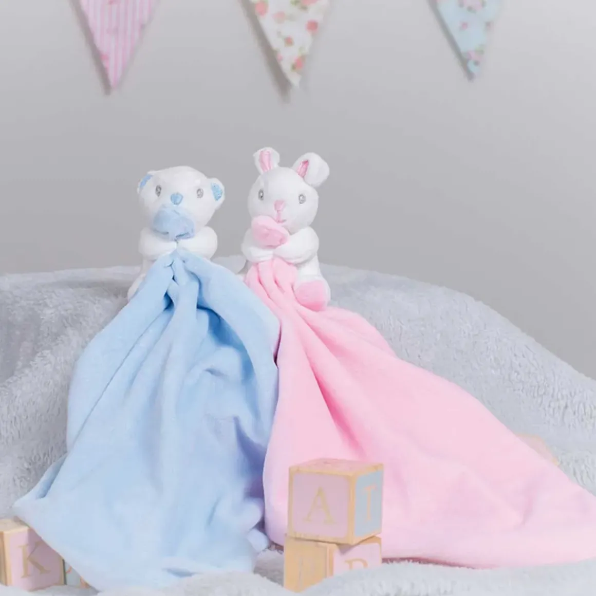 Personalised Blue Bear Comforter