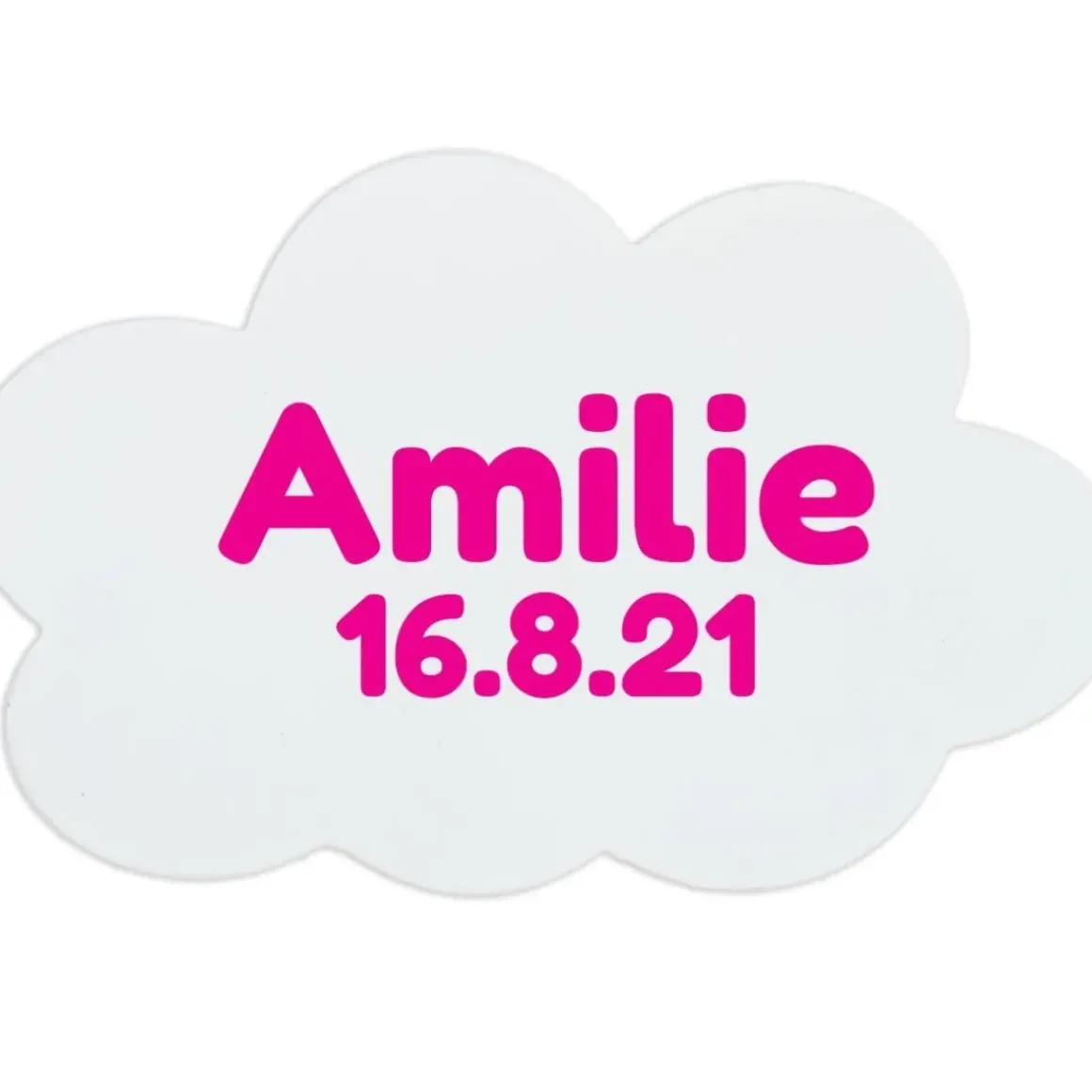 Personalised Cloud Name Plaque