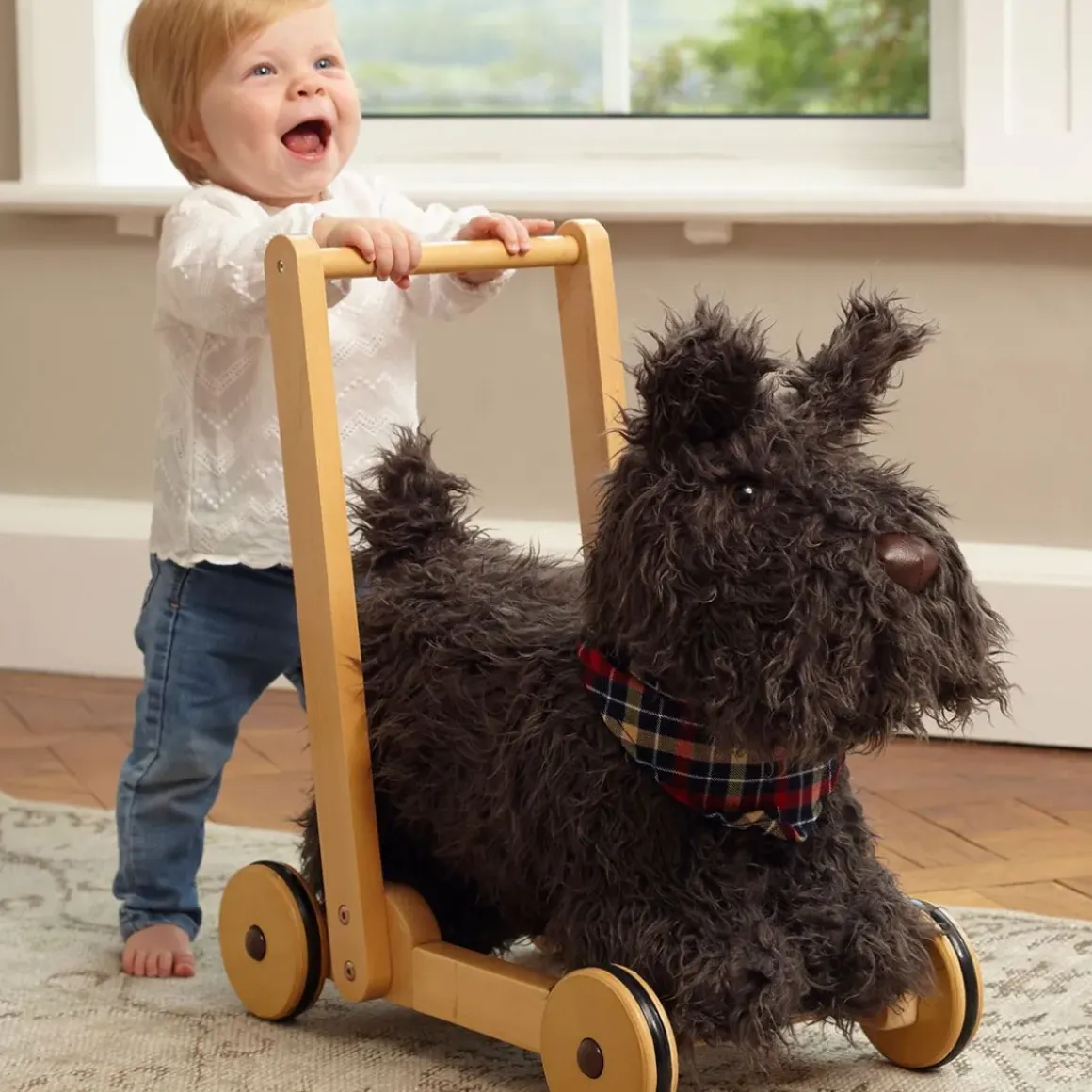 Scottie Dog Push Along